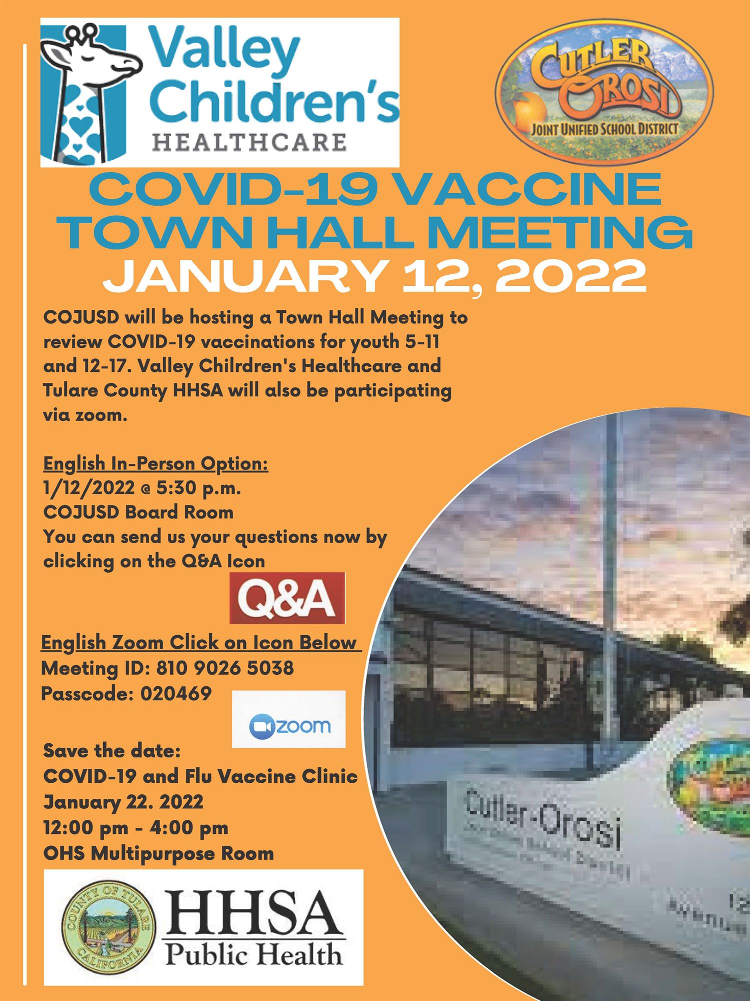 1-12-22 COVID Vaccine Townhall